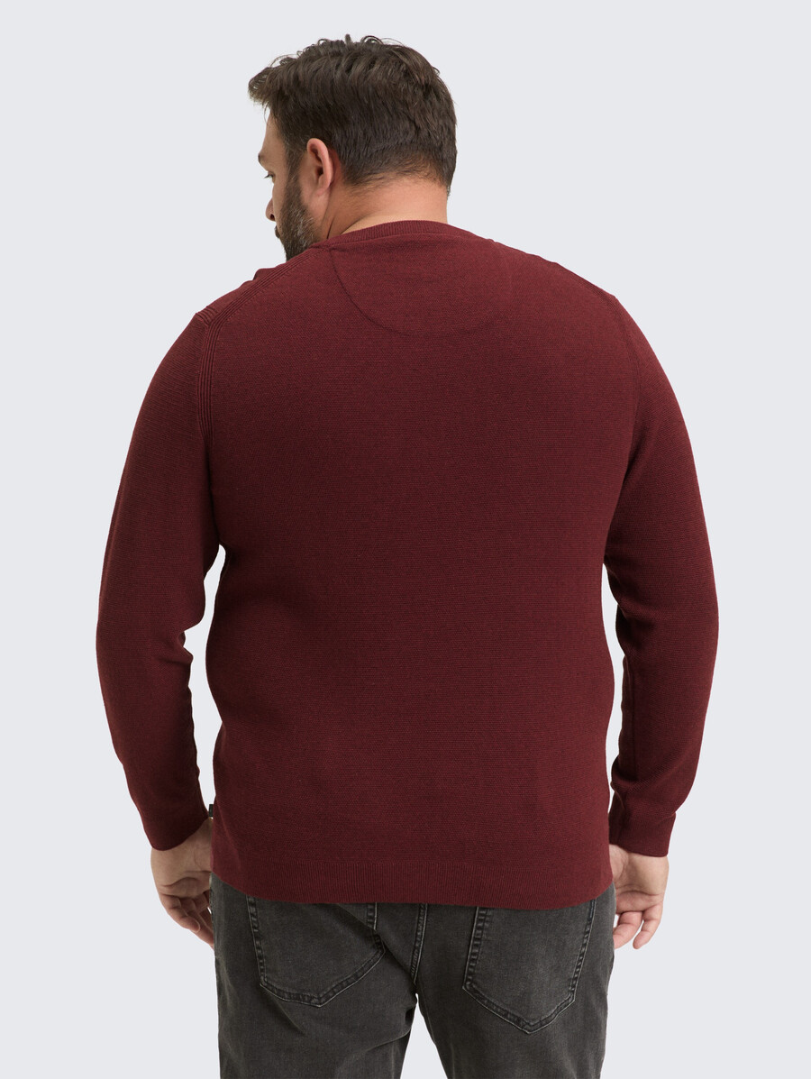 talla grande - jersey de punto de algodón