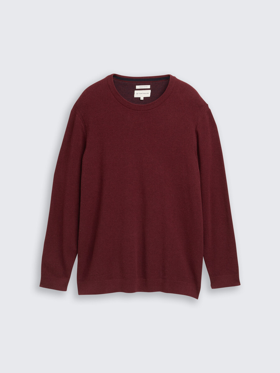 talla grande - jersey de punto de algodón
