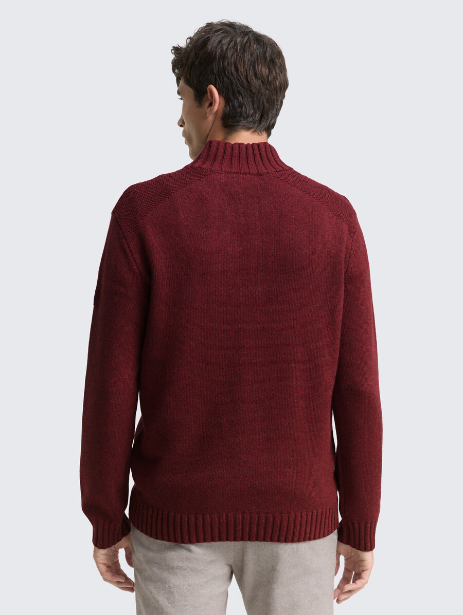 jersey de punto troyer con detalles acanalados