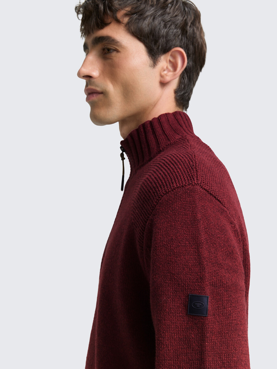jersey de punto troyer con detalles acanalados