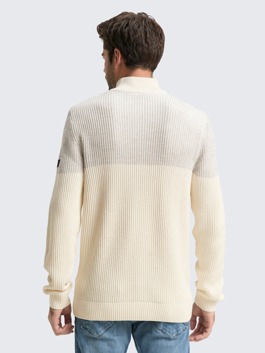 jersey de punto troyer con tapeta de botones