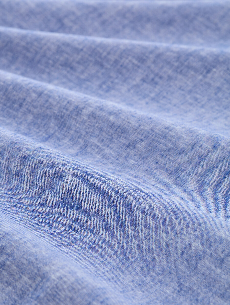 camisa túnica de corte relajado con contenido de lino
