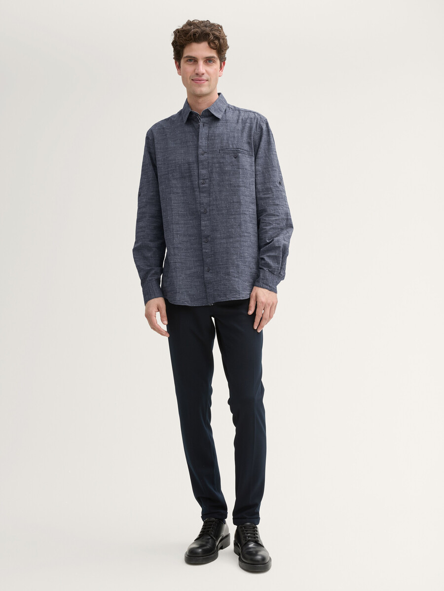 camisa de corte regular con función de dobladillo