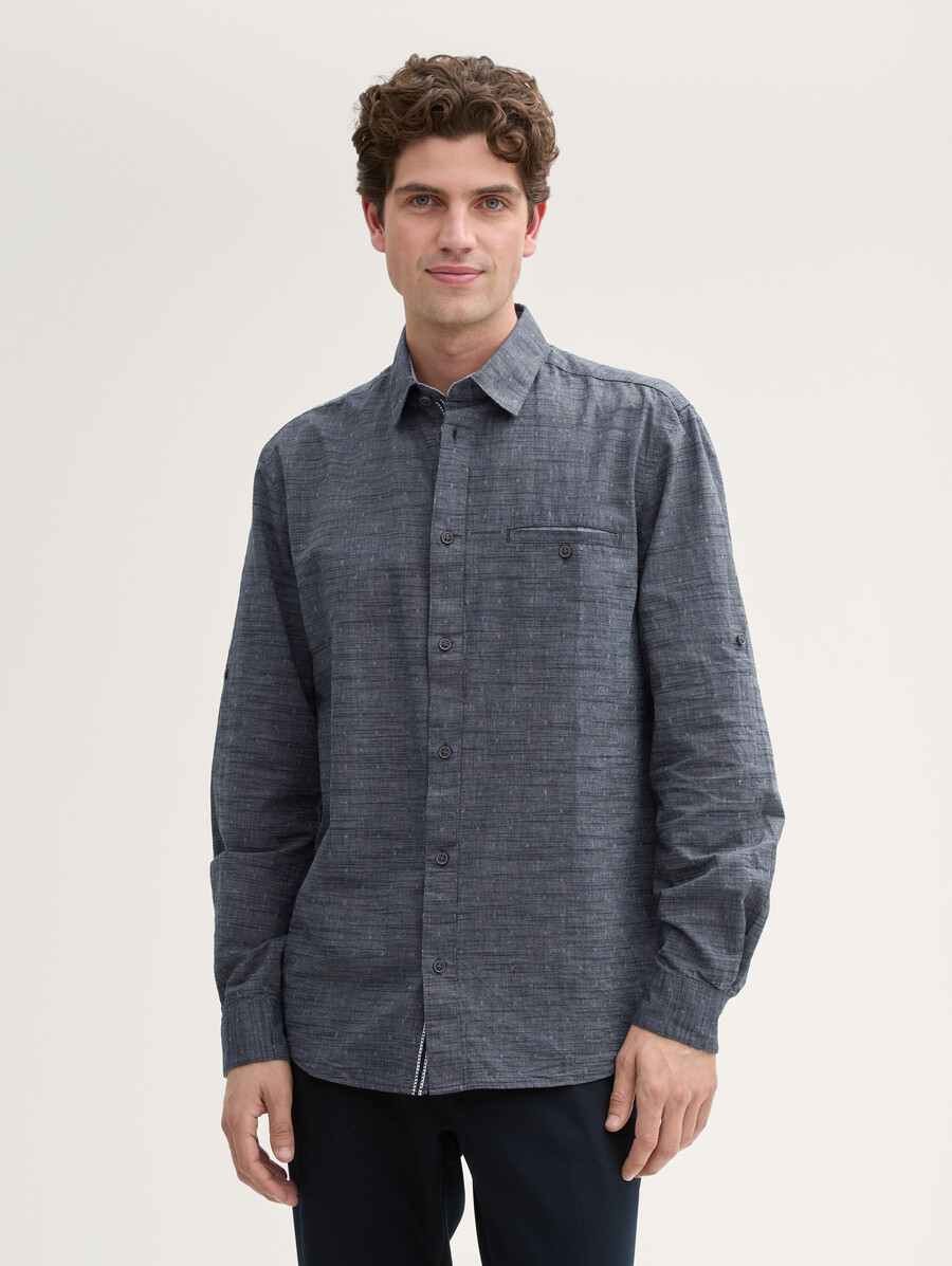 camisa de corte regular con función de dobladillo