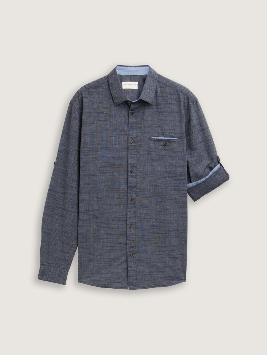 camisa de corte regular con función de dobladillo