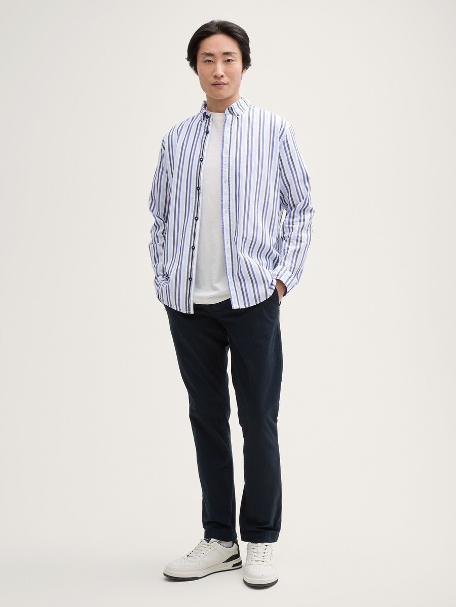 camisa de algodón de corte regular