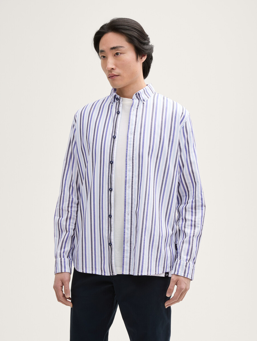 camisa de algodón de corte regular