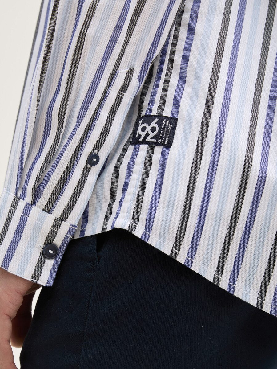 camisa de algodón de corte regular