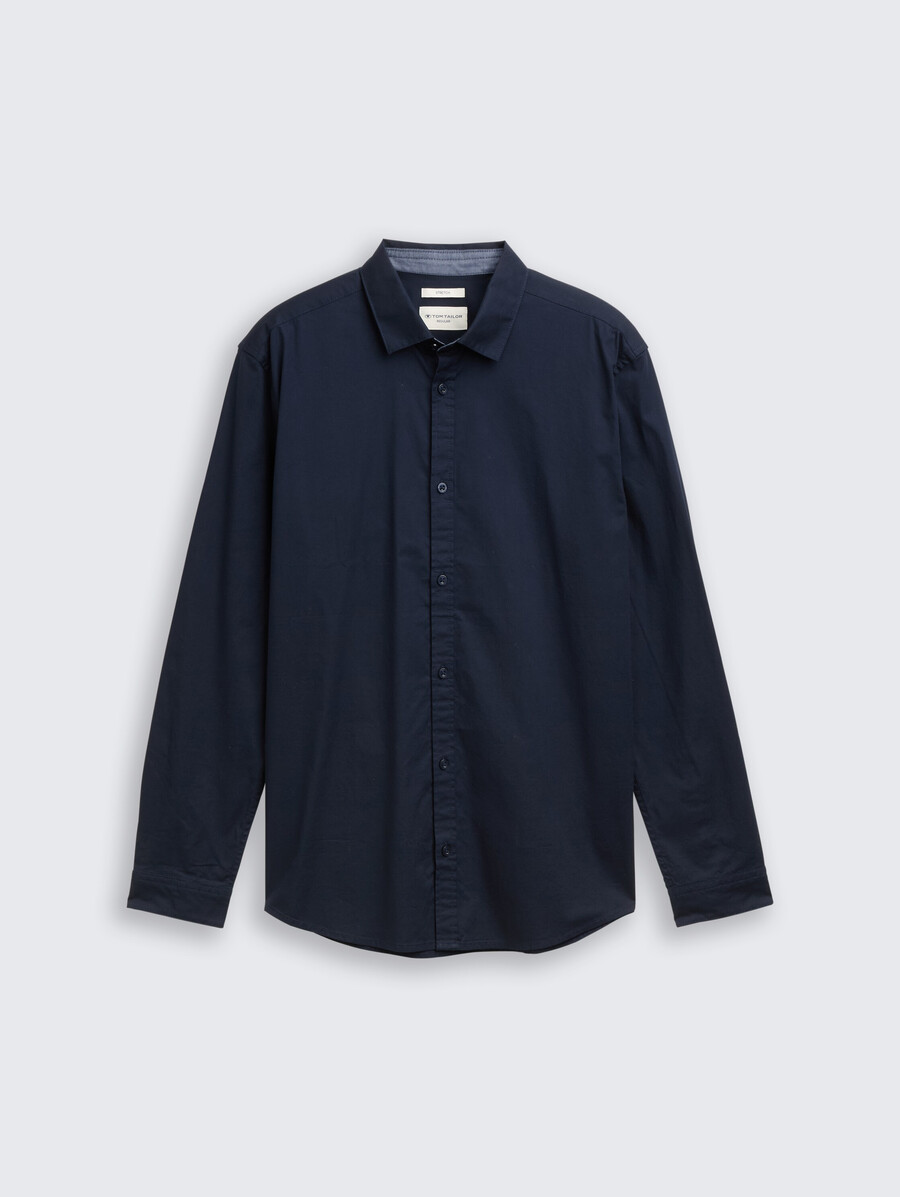 camisa de corte regular con elástico