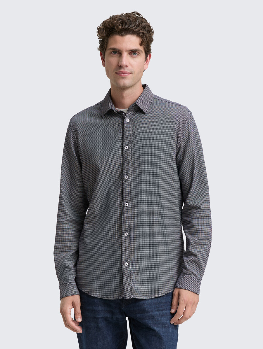 camisa slim fit con elástico