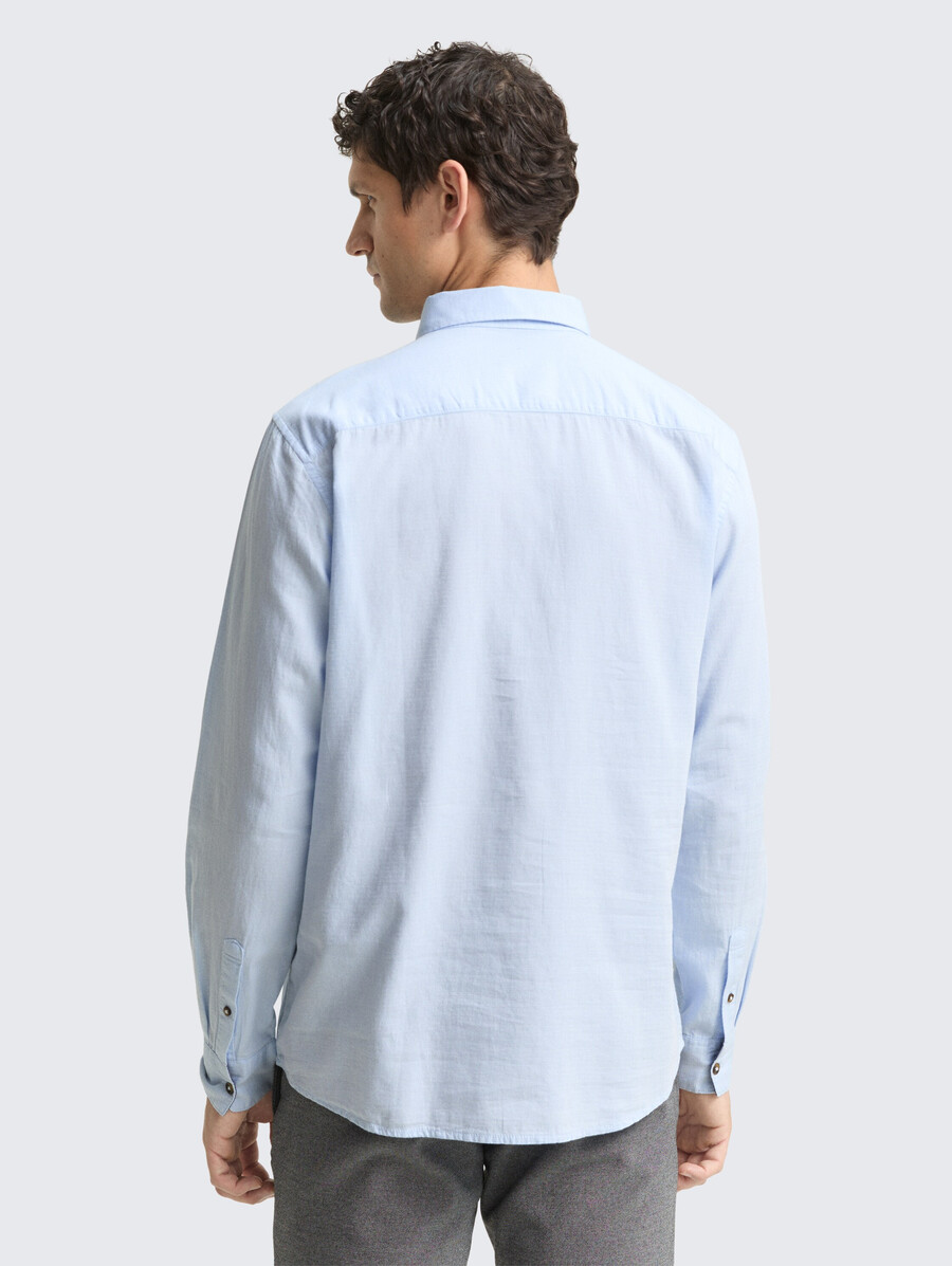 camisa de algodón de corte regular