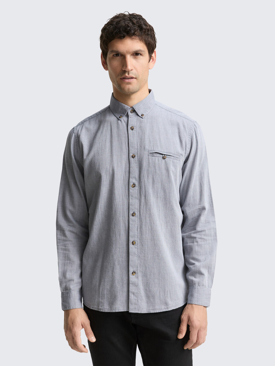 camisa de algodón de corte regular