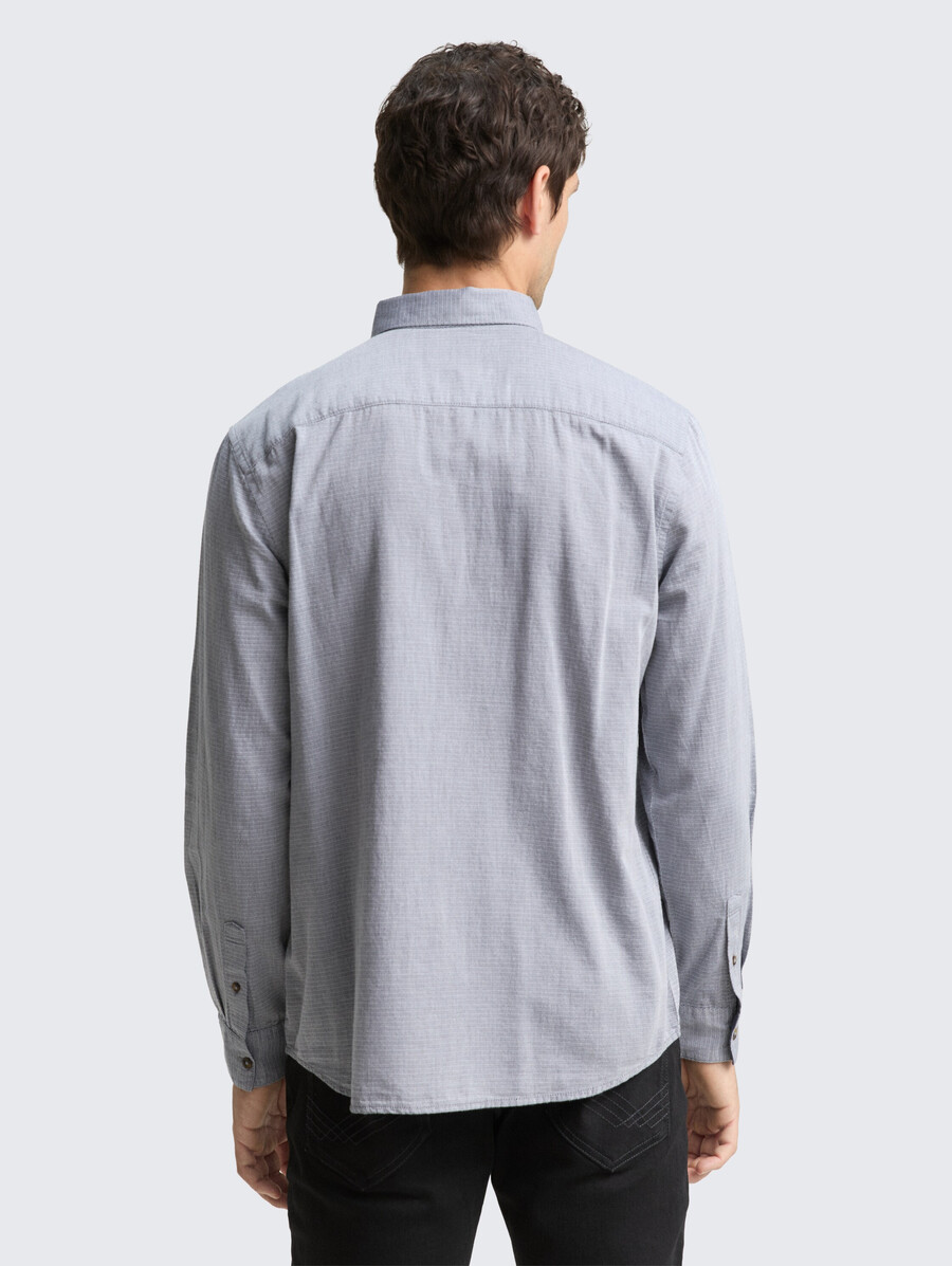 camisa de algodón de corte regular