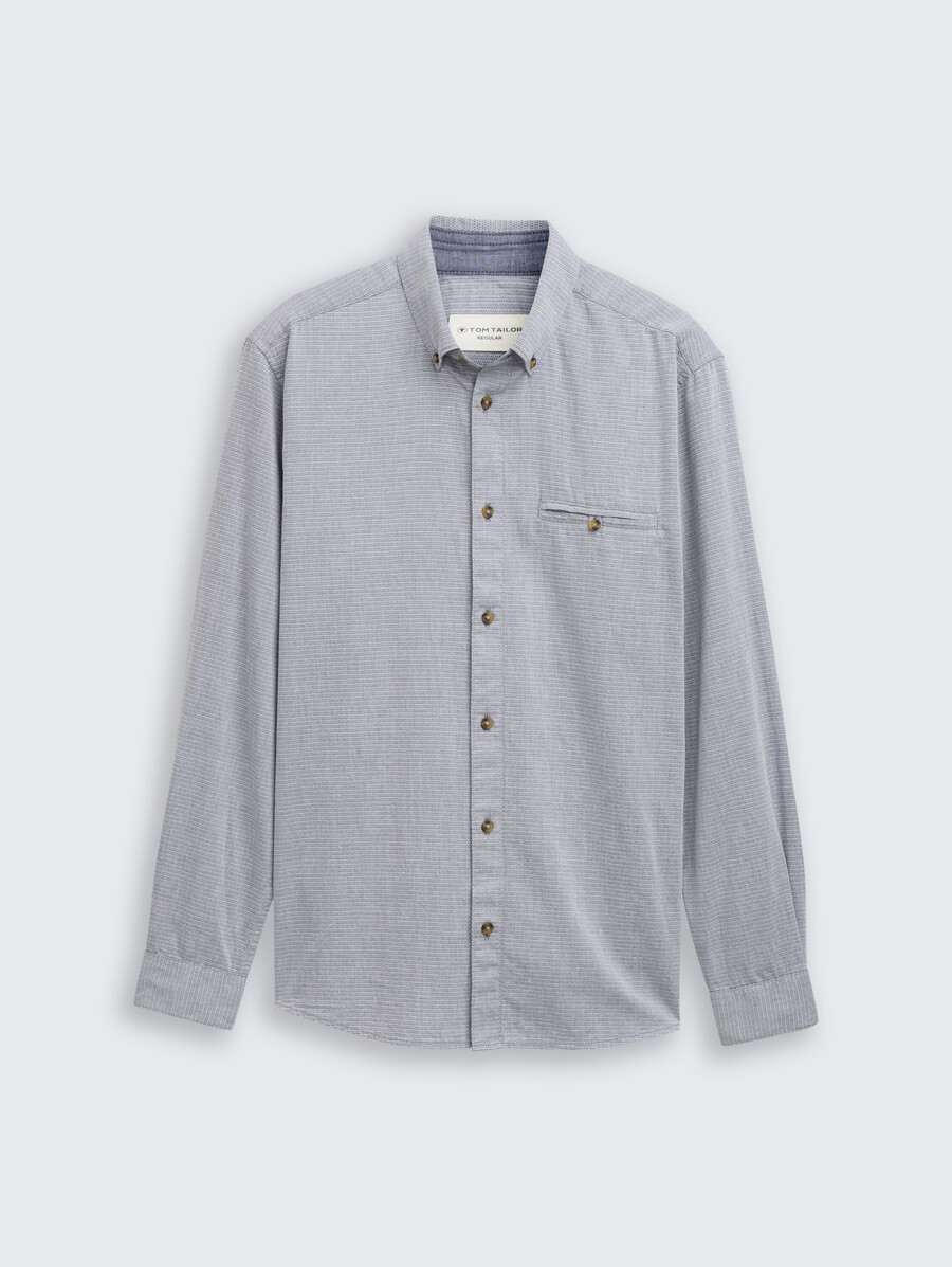 camisa de algodón de corte regular