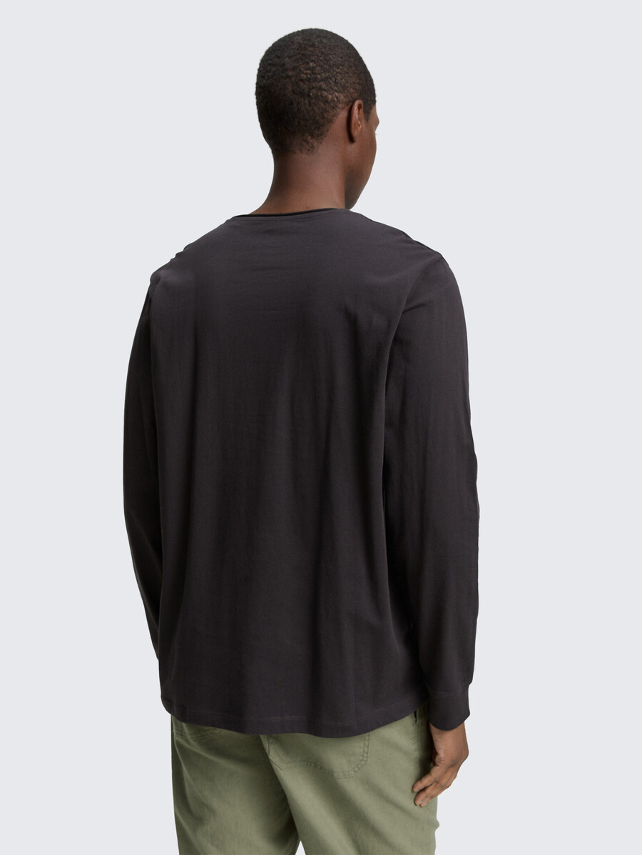 camisa de manga larga de algodón