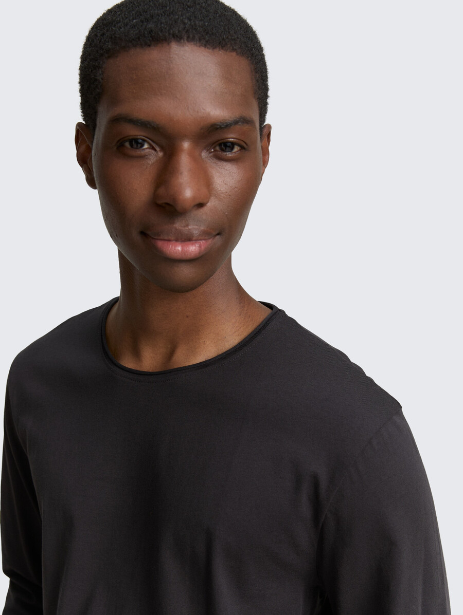 camisa de manga larga de algodón
