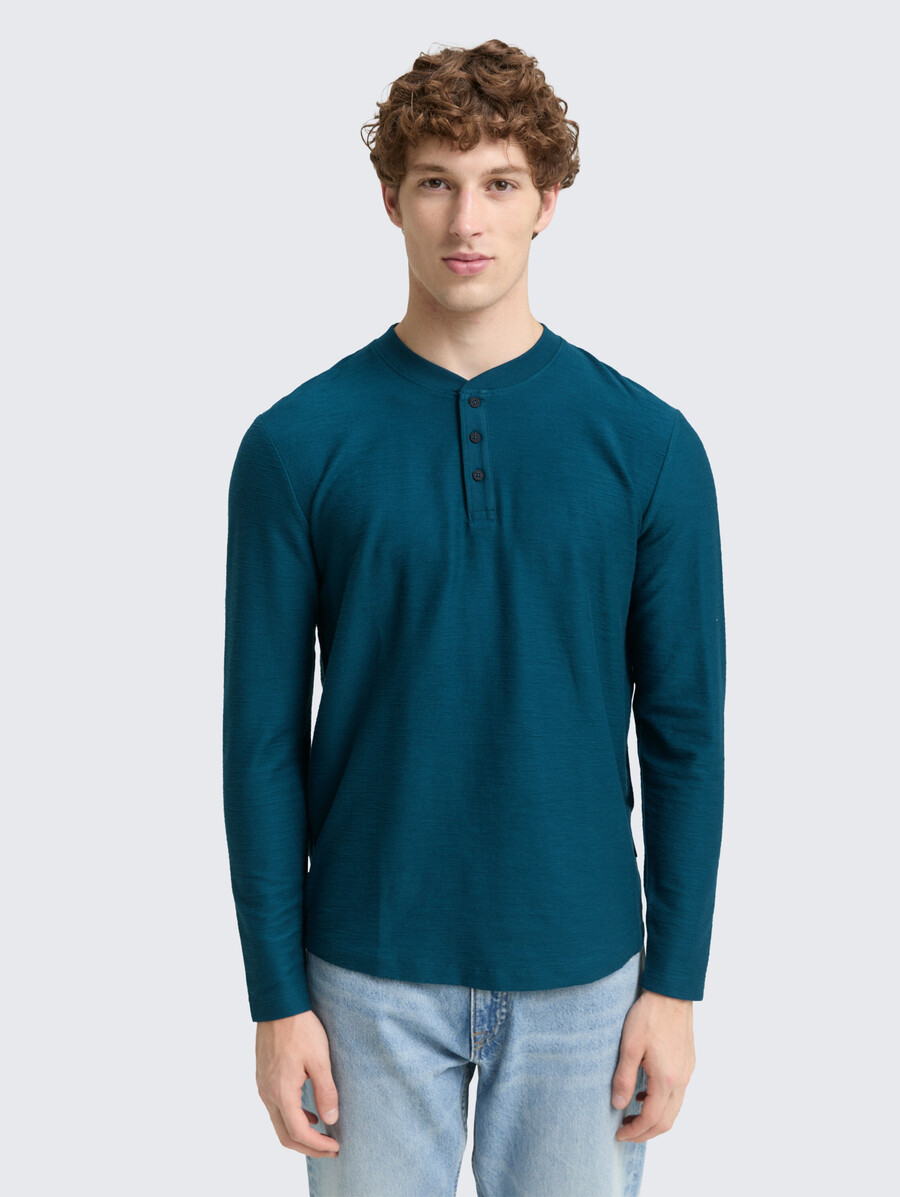camisa de manga larga henley