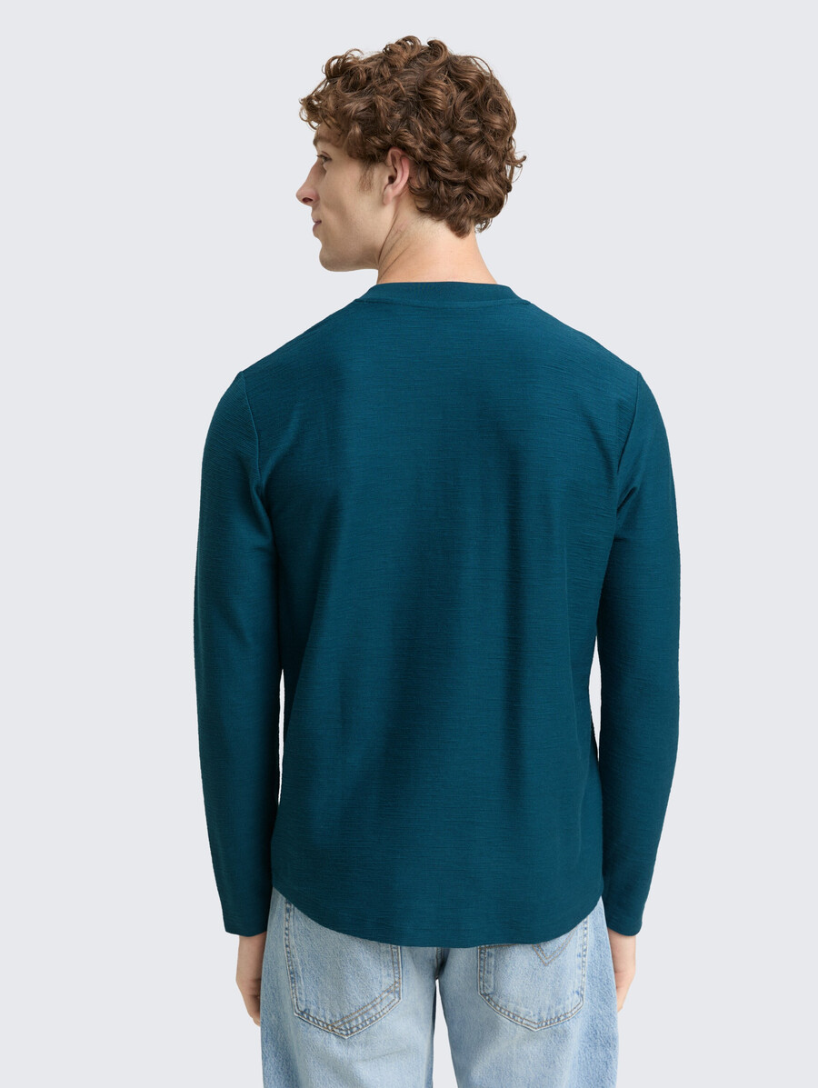 camisa de manga larga henley