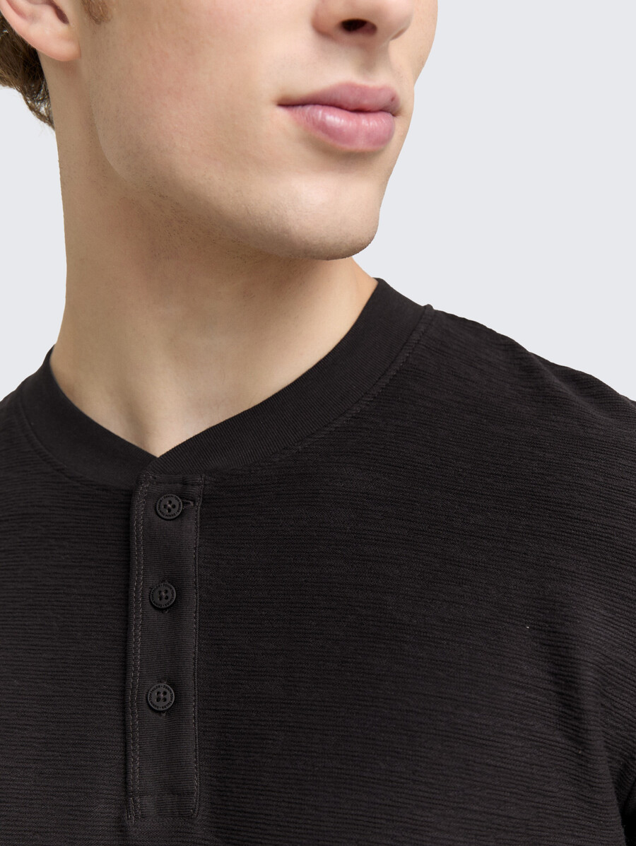 camisa de manga larga henley
