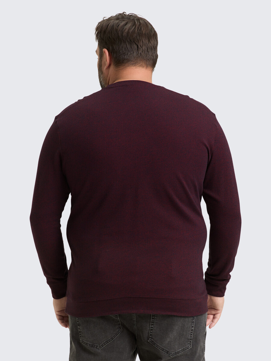 talla grande - camisa de manga larga con insignia del logotipo