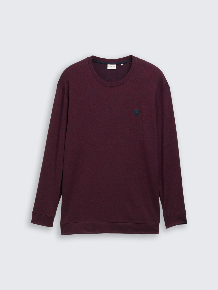talla grande - camisa de manga larga con insignia del logotipo
