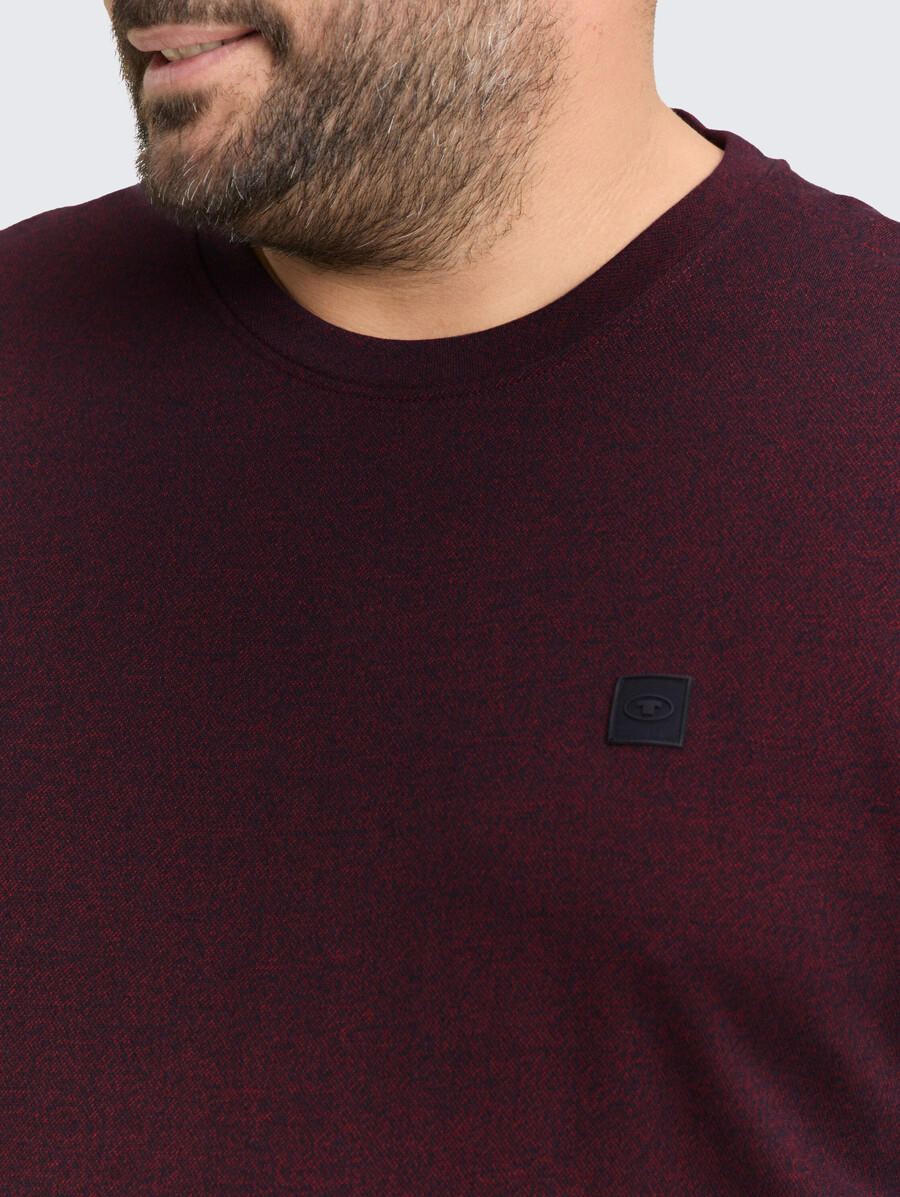 talla grande - camisa de manga larga con insignia del logotipo
