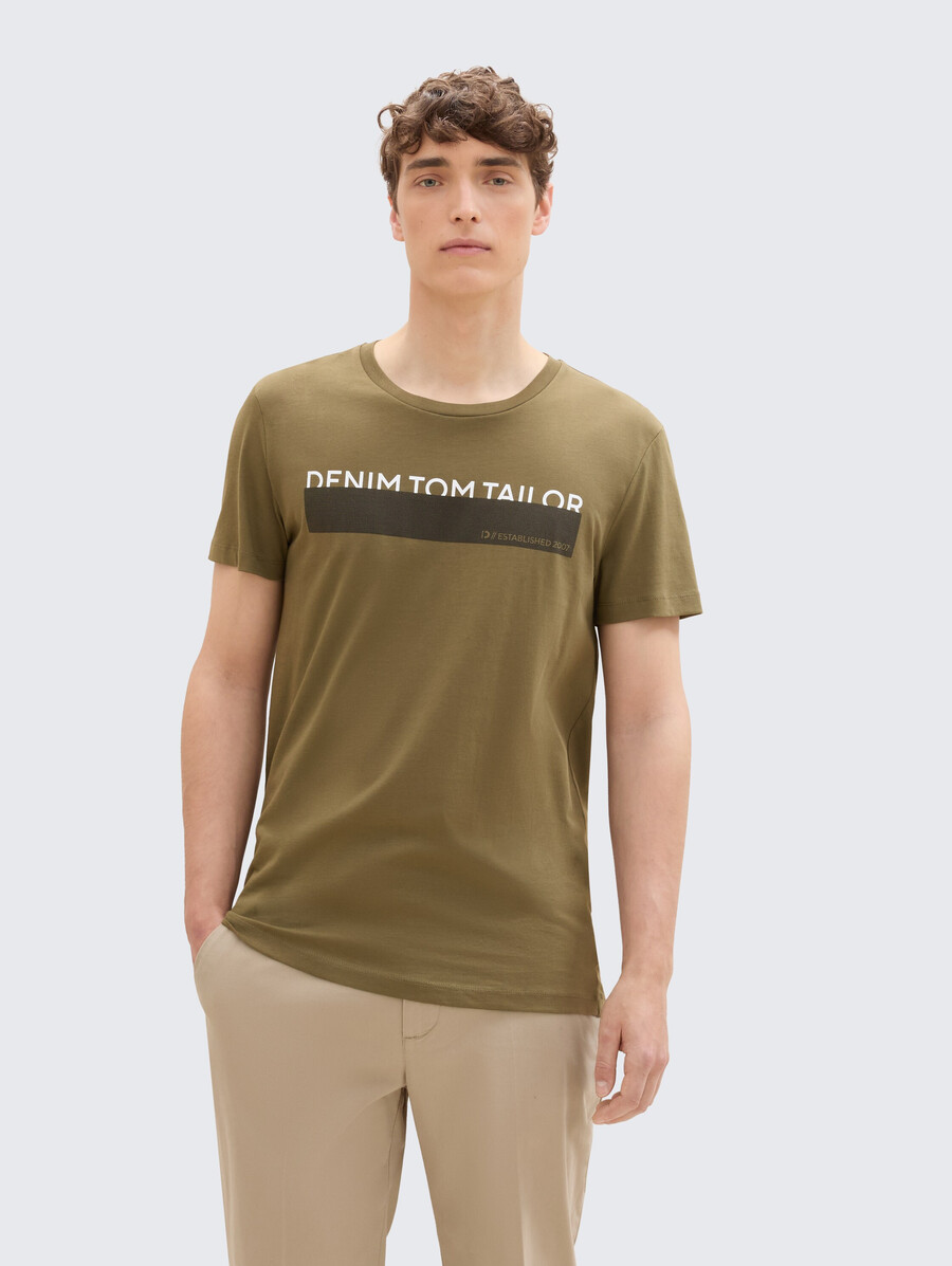 camiseta con estampado en pack de 3