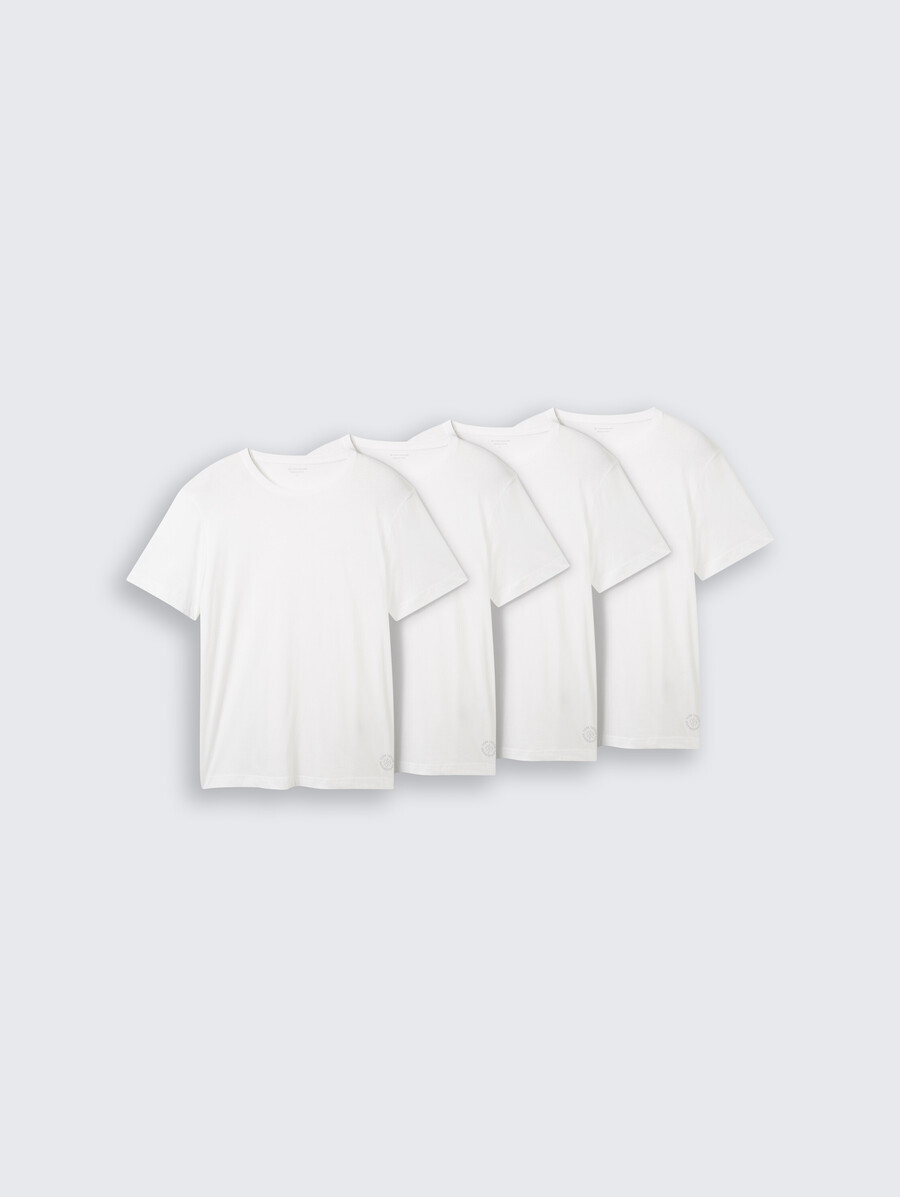camisetas de algodón en pack de 4