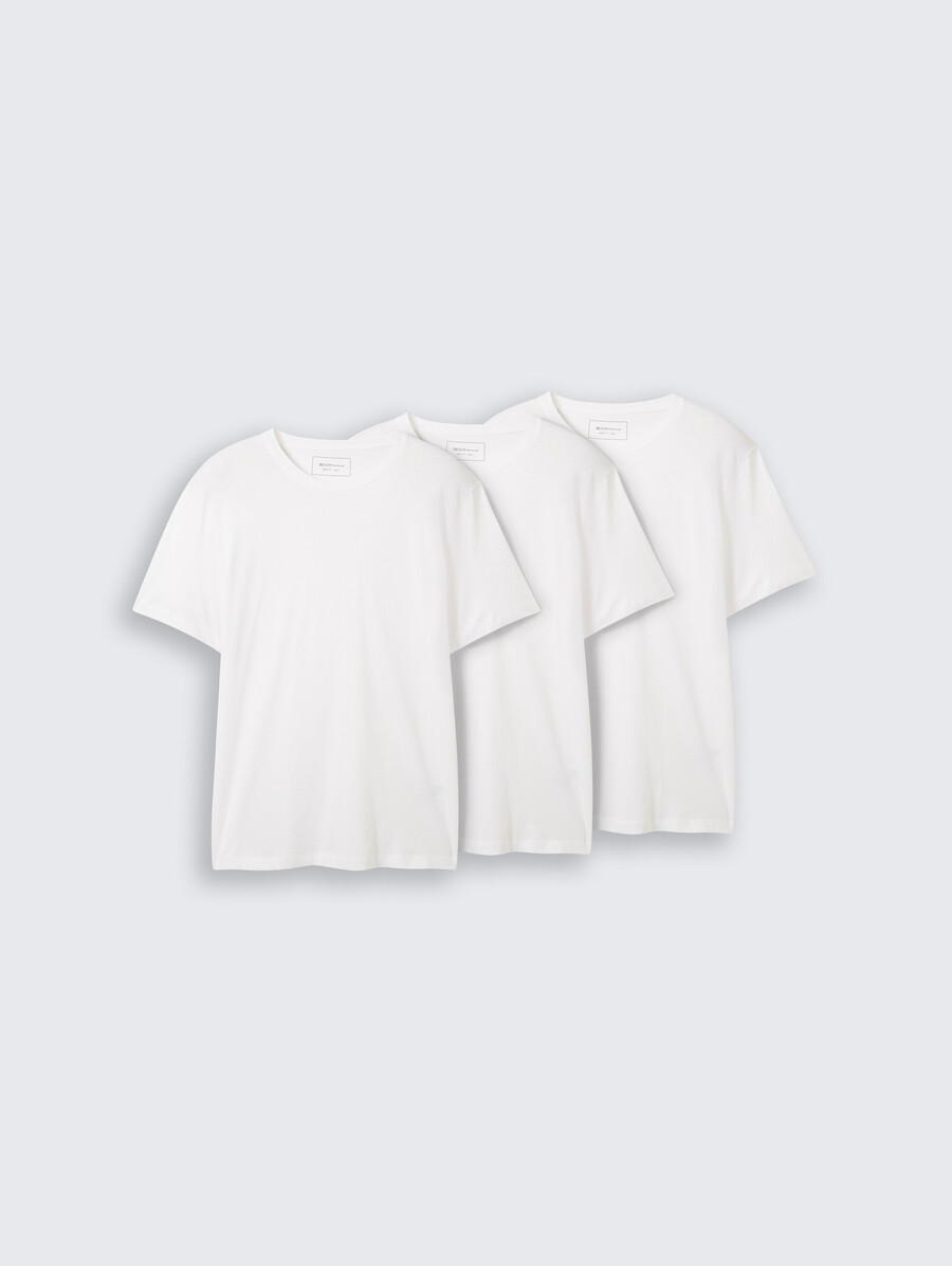 camisetas de algodón en pack de 3