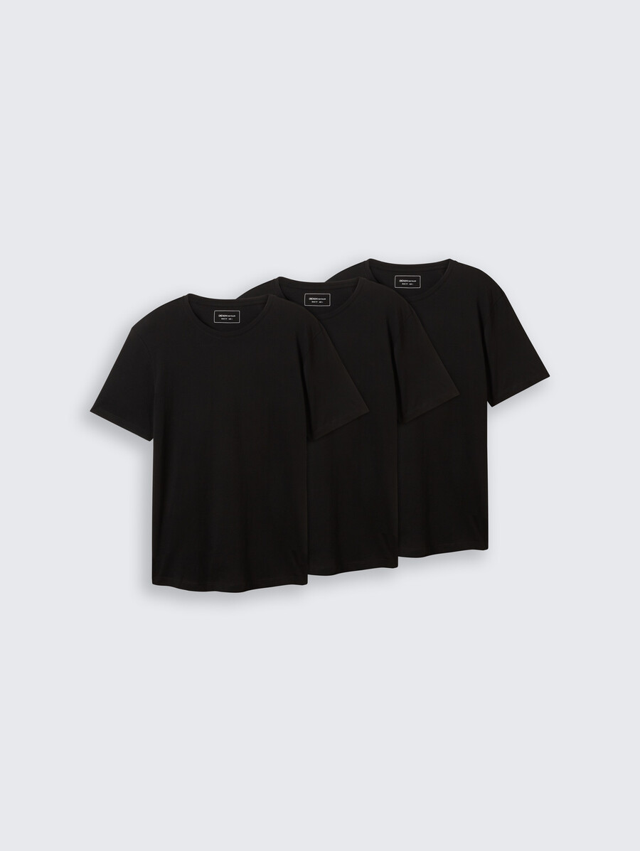 camisetas de algodón en pack de 3