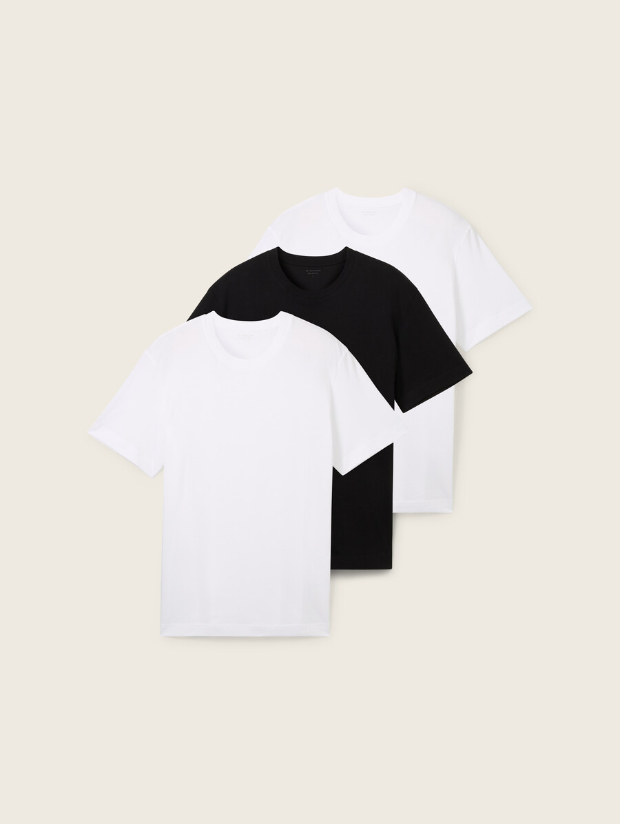camisetas básicas en pack de 3