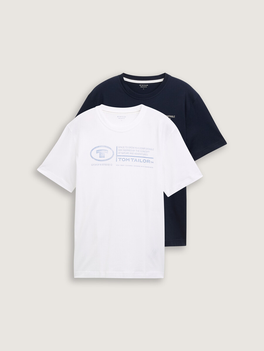 camisetas con estampado en pack de 2