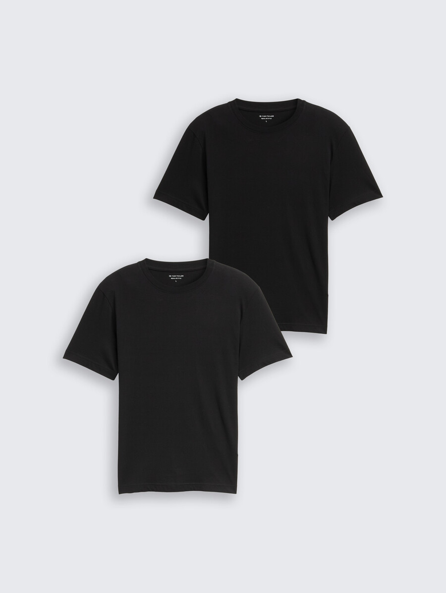 camisetas de algodón en pack de 2