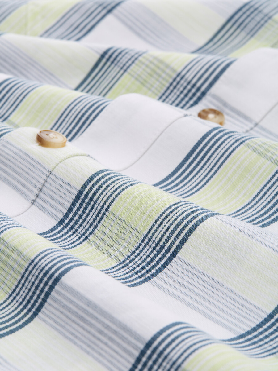 sobrecamisa con estampado de cuadros