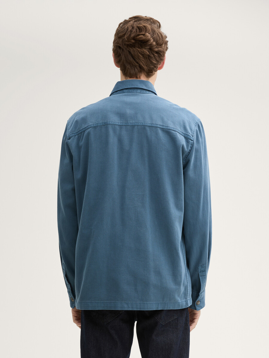 sobrecamisa de sarga de algodón