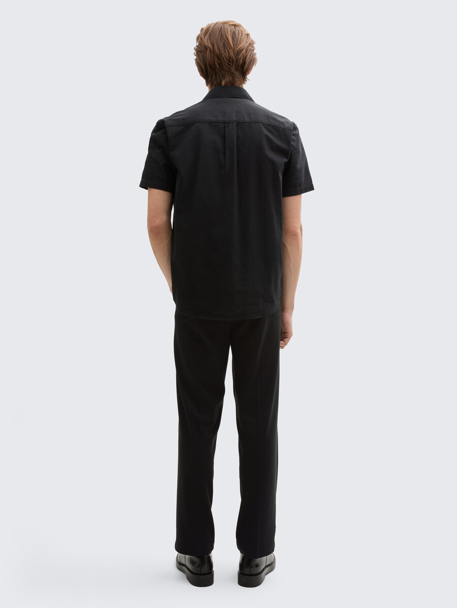 pantalones de piqué de corte holgado