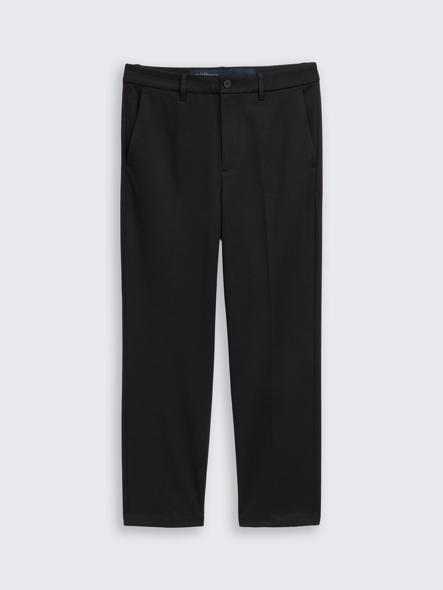 pantalones de piqué de corte holgado