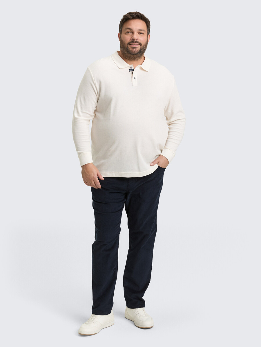talla grande - pantalones de pana de corte regular