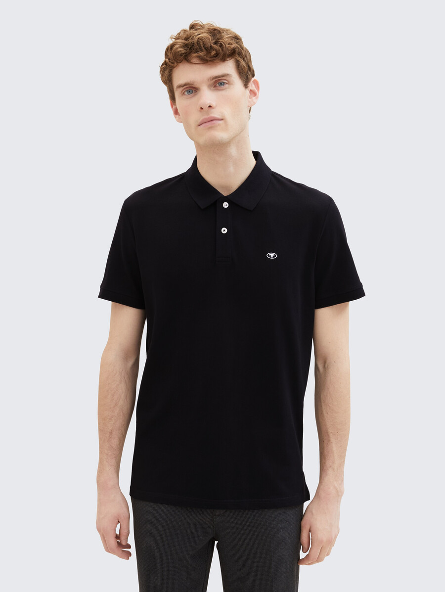 polo de piqué de algodón