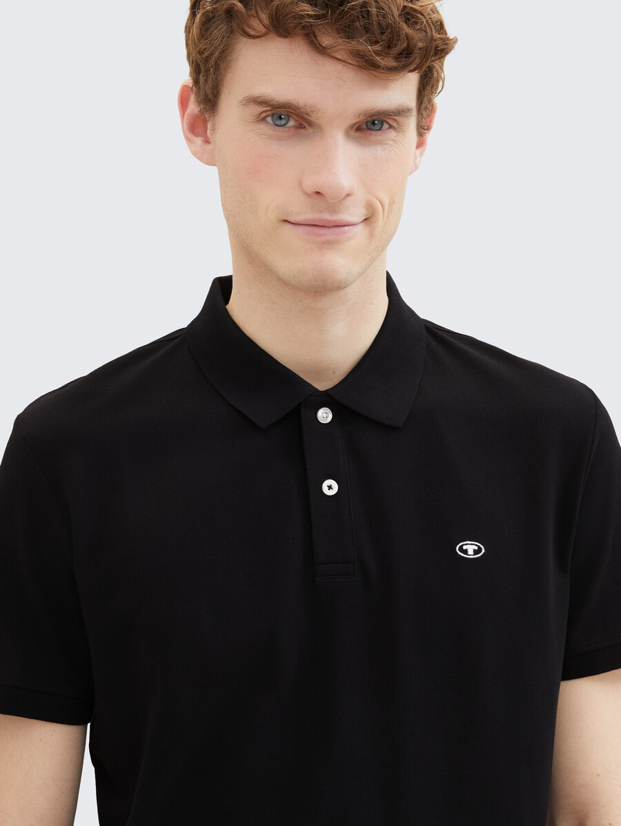 polo de piqué de algodón