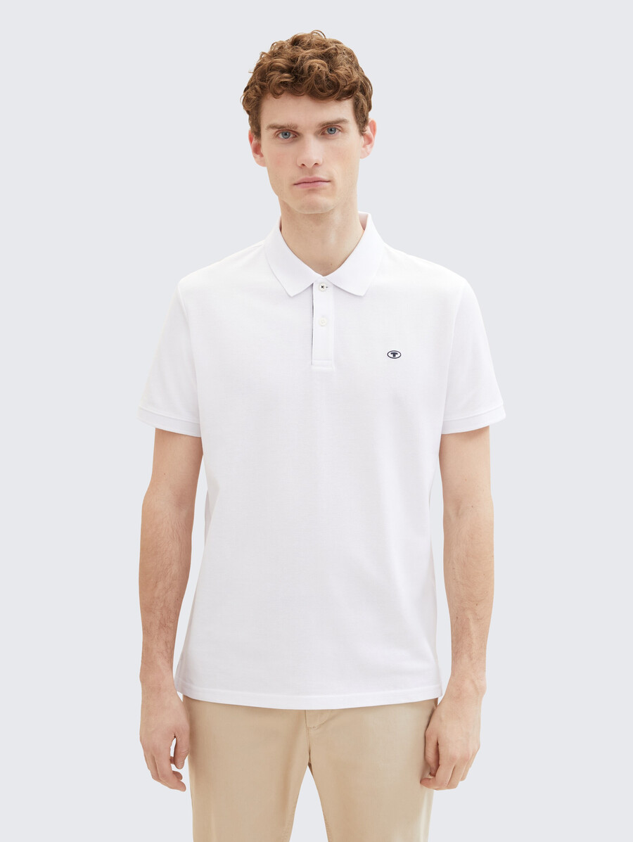 polo de piqué de algodón