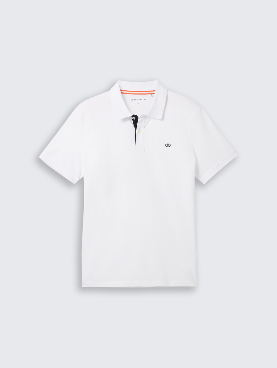 polo de piqué de algodón