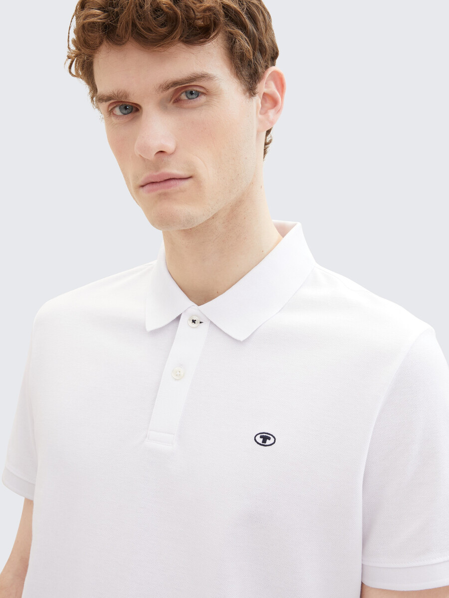 polo de piqué de algodón