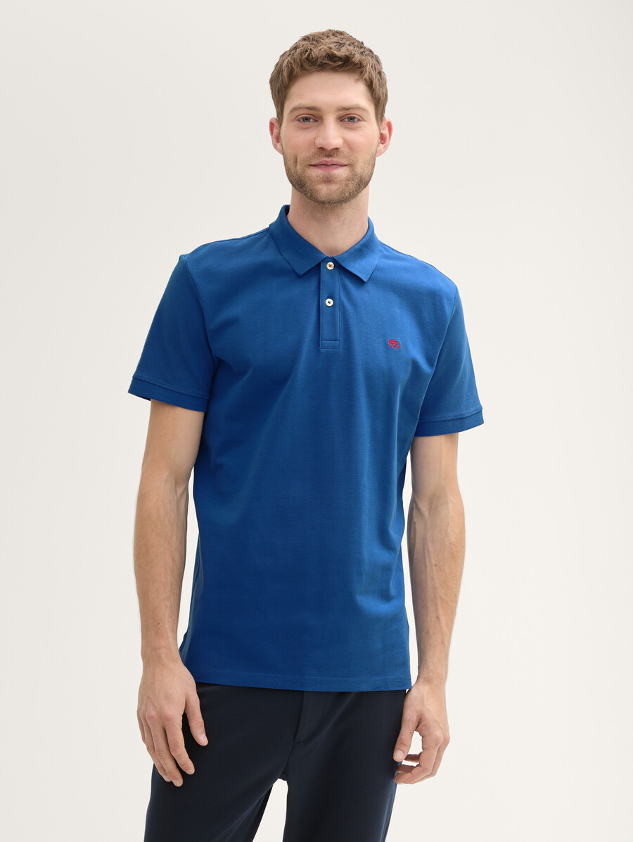 polo de piqué de algodón