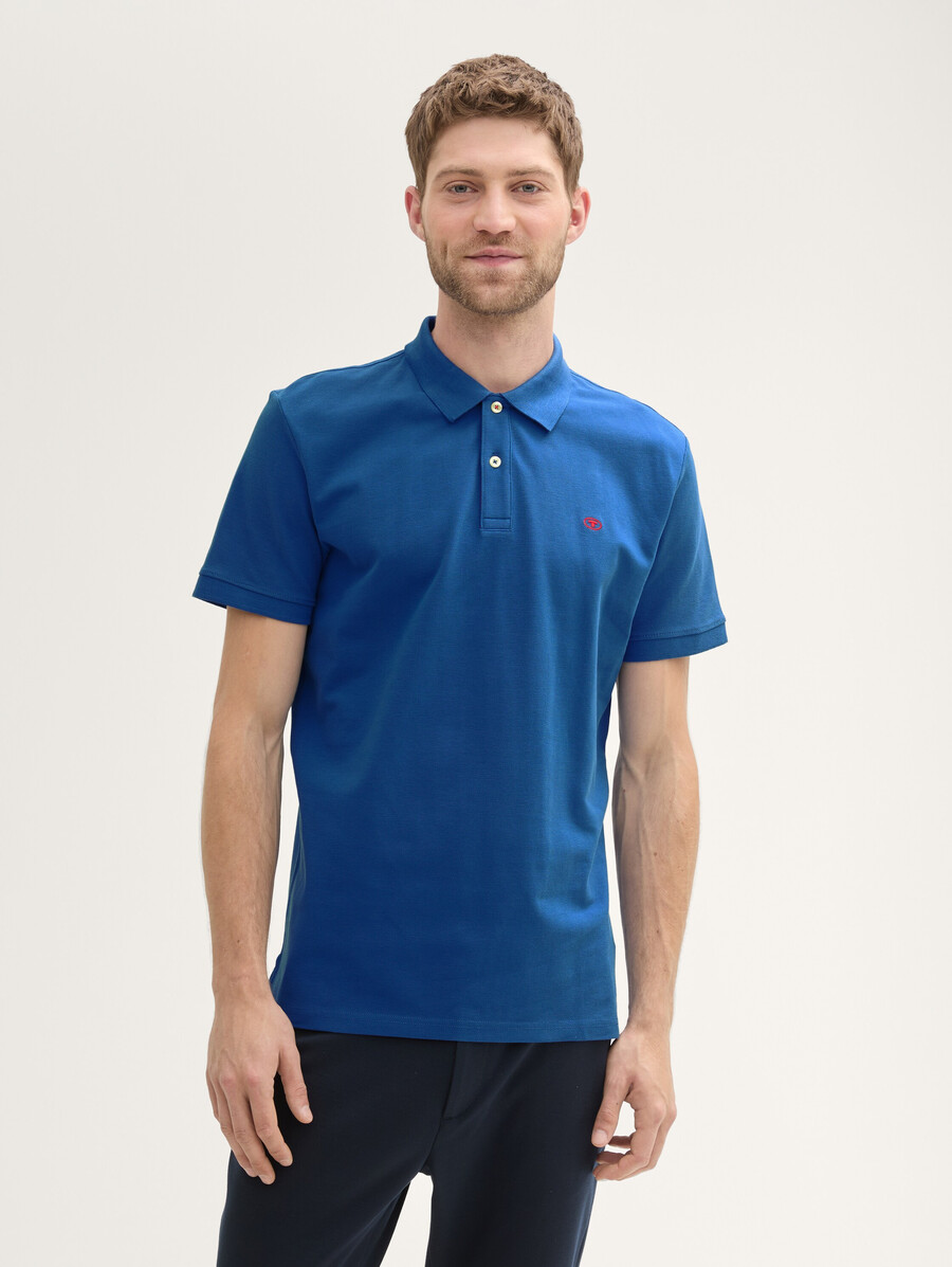 polo de piqué de algodón