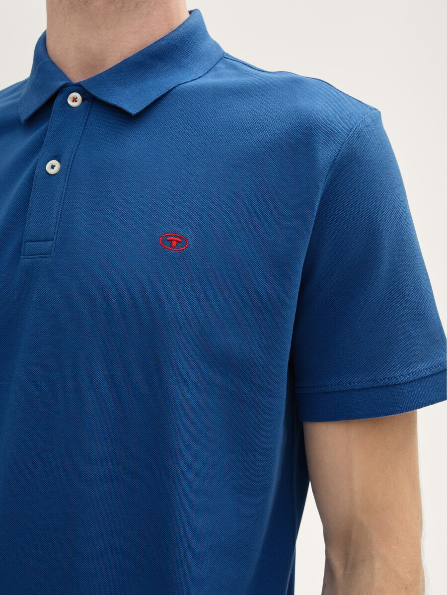 polo de piqué de algodón
