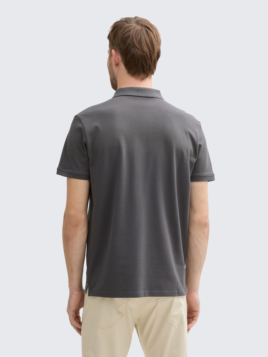 polo de piqué de algodón