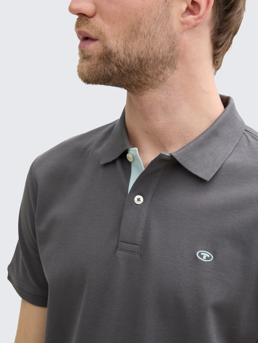polo de piqué de algodón