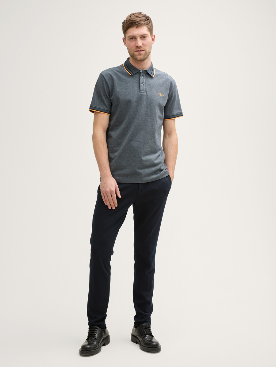 polo de piqué con elástico
