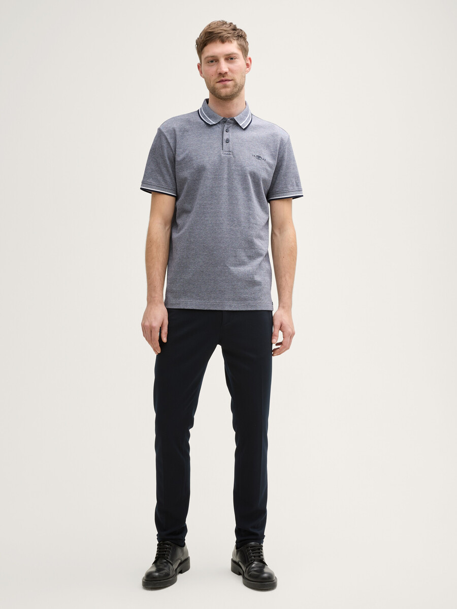 polo de piqué con elástico